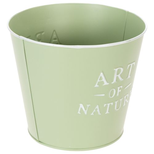 Itens Vaso de zinco Art of Nature verde menta Ø17,5cm A15cm