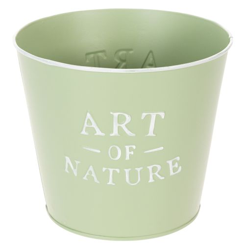 Itens Vaso de zinco Art of Nature verde menta Ø17,5cm A15cm
