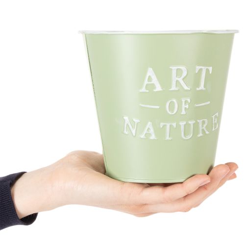 Itens Vaso de zinco Art of Nature verde menta Ø17,5cm A15cm