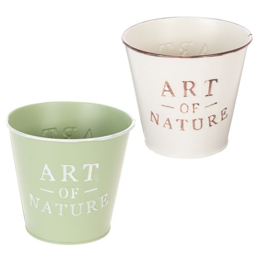 Vaso Art of Nature com inscrição, decoração para peitoril de janela e sala de estar, 15 cm, 2 peças