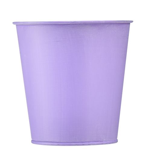 Itens Vaso de flores em metal roxo Ø11,5cm Alt.11,5cm