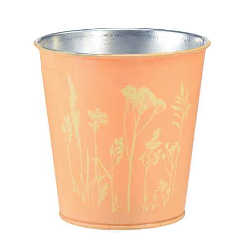 Vaso de metal para flores de pêssego Ø10,5cm Alt.10,5cm