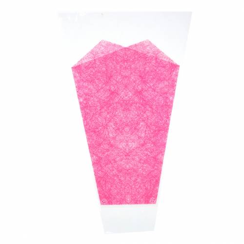 Saco de flores rosa L40cm B12-30cm 50p