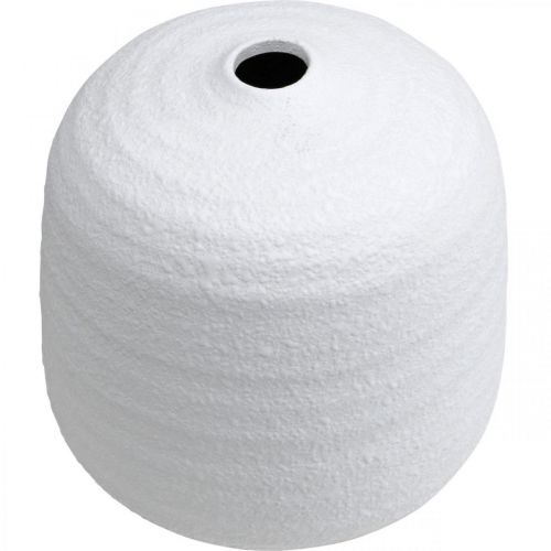 Itens Vaso de flores, vaso de cerâmica, vaso decorativo branco Ø19cm Alt.18cm