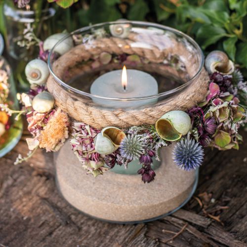 Floristik24 Vaso de flor, cilindro de vidro, vaso de vidro redondo Ø10cm A12cm