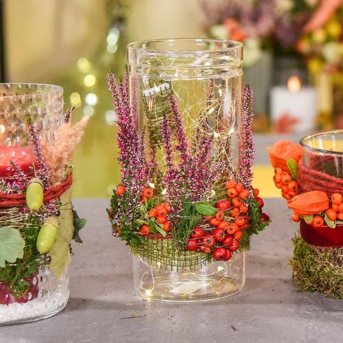 Itens Vaso de flores, cilindro de vidro, vaso de vidro redondo Ø10cm H16.5cm