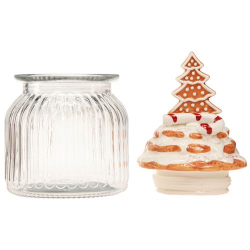 Itens Vidro para bomboneira de Natal, pote de biscoitos de abeto Ø11cm Alt.21cm