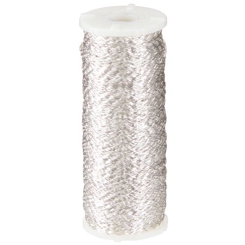 Itens Fio efeito caldo 100g prata