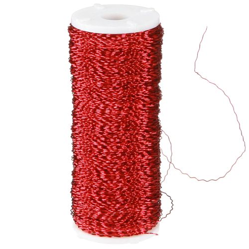 Itens Arame efeito caldo Ø0,30mm 100g/140m vermelho