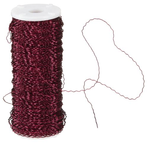Itens Fio efeito caldo Ø0,30mm 140m Bordeaux