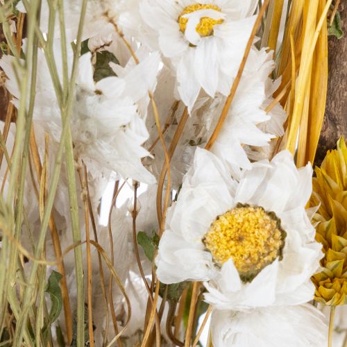 Itens Buquê de flores secas com rosas feito de madeira de sola. Buquê elegante para decoração natural de casa. 50 cm