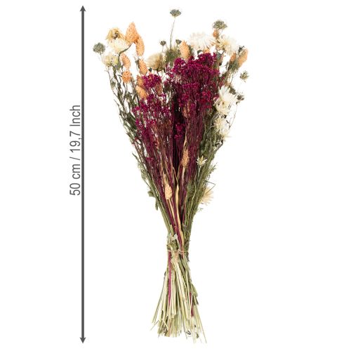 Itens Buquê de flores secas perfeito para uma decoração de mesa elegante em estilo campestre, 50cm