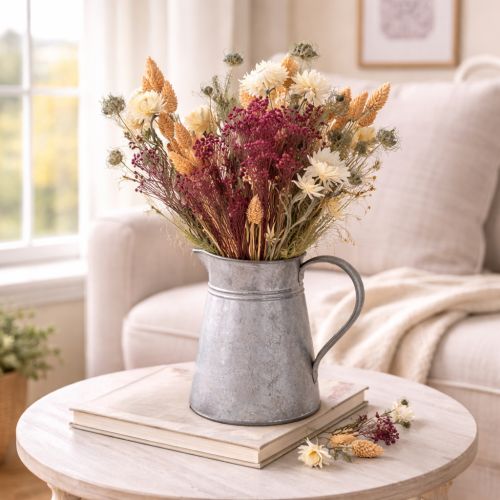 Itens Buquê de flores secas perfeito para uma decoração de mesa elegante em estilo campestre, 50cm