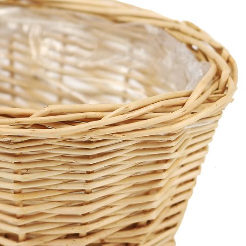 Floristik24 Cesta de pão com aproximadamente 29,5 cm de pele oval descascada
