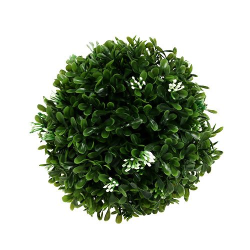 Bola de buxo com flores bola decorativa verde Ø15cm 1ud