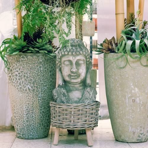 Floristik24 Cabeça de Buda Alt.55cm