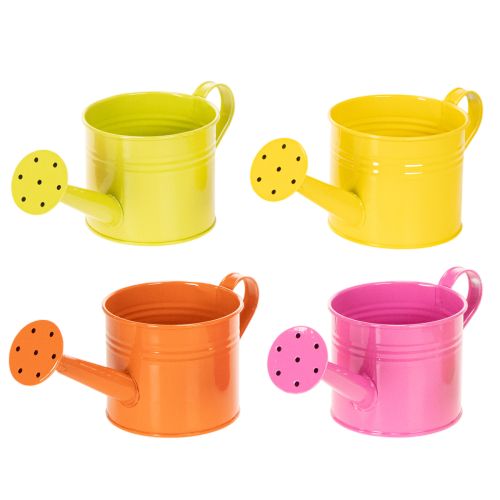 Regador decorativo colorido, Ø11cm, A9,5cm, para plantio, decoração de mesa na primavera, metal, conjunto de 8 comprar | Floristik24.pt