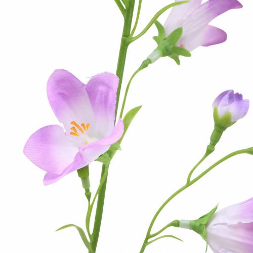 Floristik24 Campânula Artificial Campânula Violeta Branca 66 cm