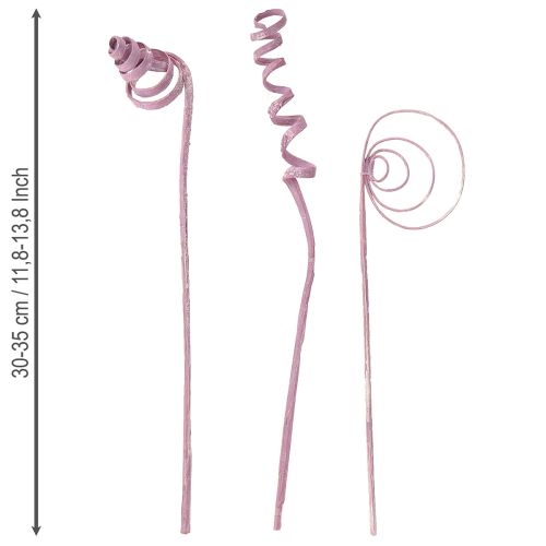 Itens Cana em espiral, cone de cana, variedade de frutas vermelhas, 30 cm, 75 unidades