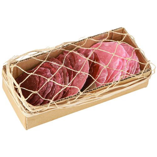 Itens Decoração de concha Capiz em baga rosa 5cm–8cm mix 60 peças