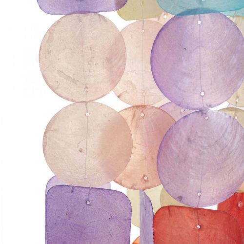 Floristik24 Capiz carrilhão de vento pendurado decoração conchas madrepérola Ø14cm 67cm