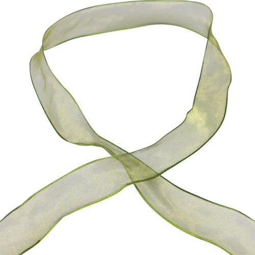 Itens Fita de chiffon fita de organza fita decorativa organza verde 25mm 20m