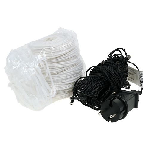 Floristik24 Lanternas chinesas com 20 LEDs branco 9,5m