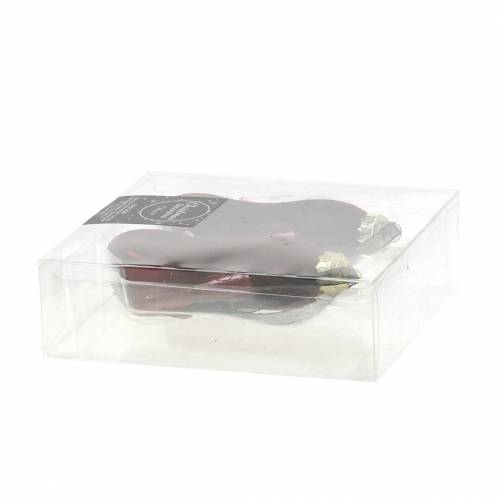 Floristik24 Cabide de árvore de Natal bombas bordô 11 cm 2 unidades