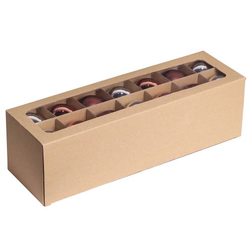 Bolas de árvore de natal bolas de vidro prata damasco Ø5cm 24 un | Floristik24.pt