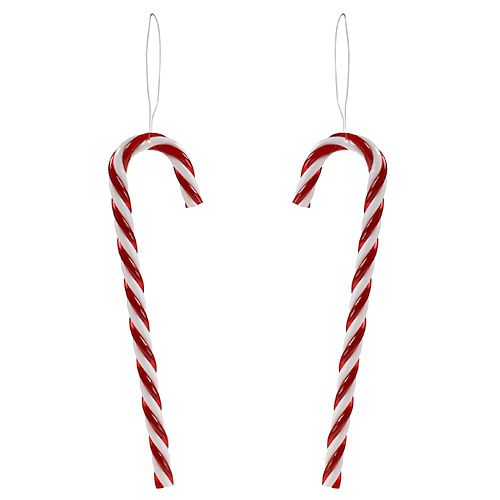 Itens Bengala de doces de decoração de árvore de natal 18 cm 12 peças