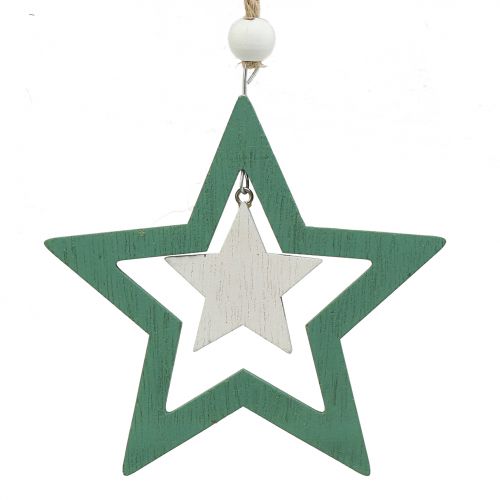 Itens As decorações para árvores de Natal misturam verde, branco 10cm 9 unidades