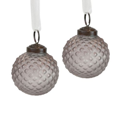Decorações para árvores de Natal decoração de vidro vintage azul cinza Ø5cm 9 unidades