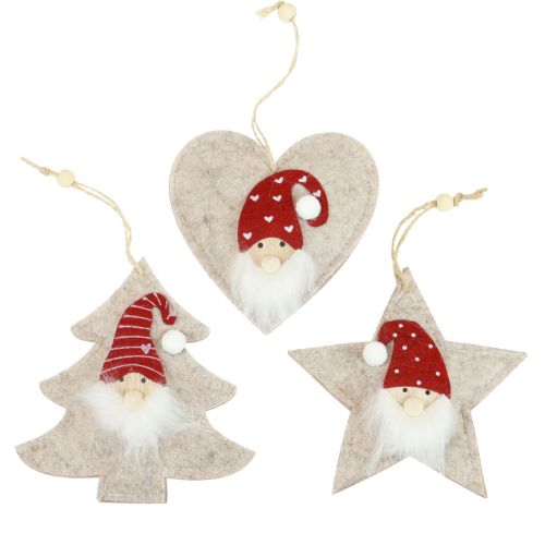 Itens Decorações para árvores de Natal gnomos Gnomos de Natal 13-15 cm 6 unidades