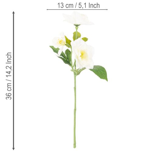 Arranjo de rosas artificiais de Natal, brancas, decoração natalina artificial | Floristik24.pt