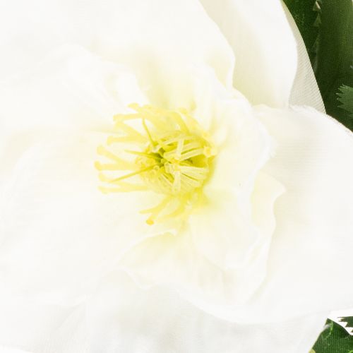 Arranjo de rosas artificiais de Natal, brancas, decoração natalina artificial | Floristik24.pt