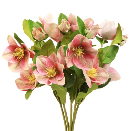 Itens Elegante buquê de rosas de Natal rosa - 35 cm 6 unid.