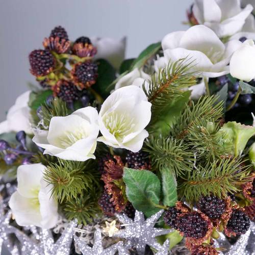 Bouquet de rosas de natal creme de 39cm