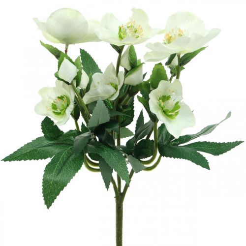  Rosas de natal buquê branco deco flores artificiais arranjo  de natal 27cm - compre barato online