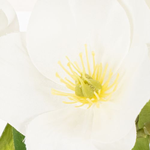 Buquê de rosas artificiais de Natal brancas para decoração, 40 cm, 4 peças. | Floristik24.pt
