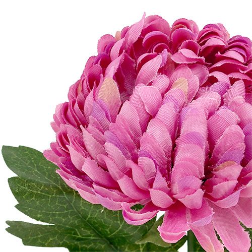 Floristik24 Crisântemo Rosa artificial Ø7cm C18cm
