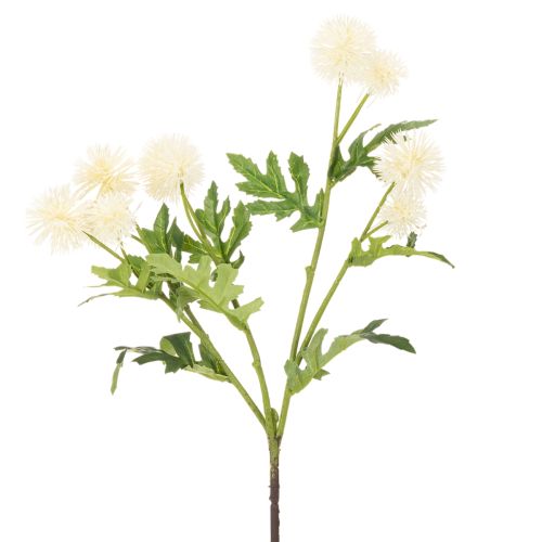 Arranjo de crisântemos artificiais, branco cremoso, galho decorativo, grande 56 cm, 4 peças | Floristik24.pt