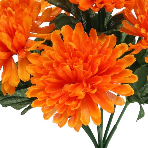 Itens Laranja crisântemo com 7 flores