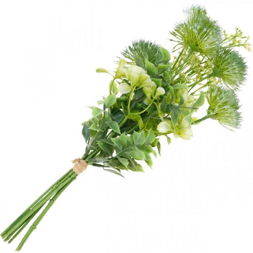 Floristik24 Flores de seda, bouquet artificial, decoração floral com cardos de 40cm
