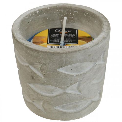 Floristik24 Vela de Citronela em pote Vela perfumada limão Ø7,5cm Alt 6,5cm