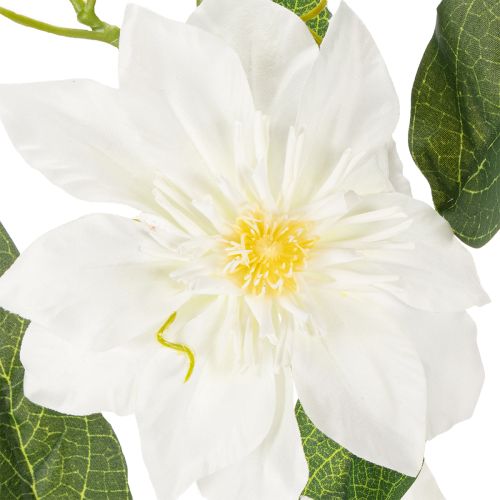 Itens Ramo artificial de clematis com flores para decoração elegante e de baixa manutenção, 81 cm, 2 peças.