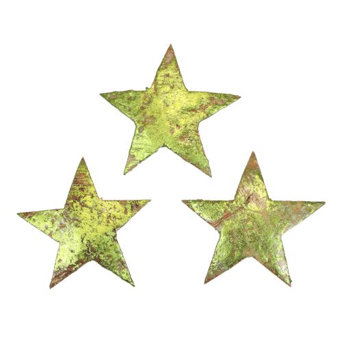 Floristik24 Decoração dispersa estrelas de Natal verde coco Ø5cm 50 unidades