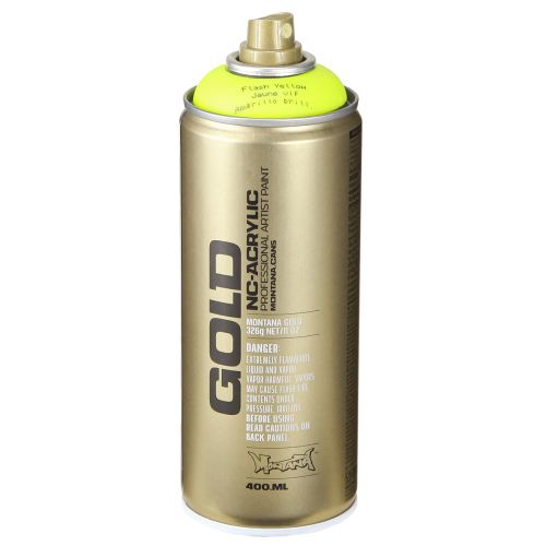 Floristik24 Spray de cor amarelo Montana latas spray acrílico neon 400ml