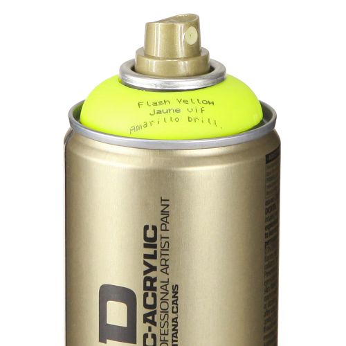Itens Spray de cor amarelo Montana latas spray acrílico neon 400ml