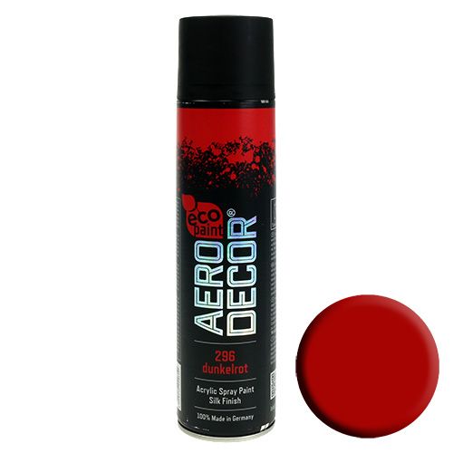 Floristik24 Spray de cor vermelho escuro mate 400ml