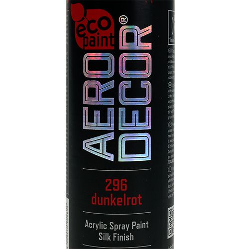 Floristik24 Spray de cor vermelho escuro mate 400ml